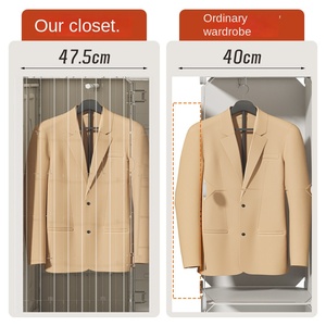 Organizador de Ropa Plegable de Plástico de Gran Capacidad, Muebles para el Hogar, Estantes de <span class=keywords><strong>Armario</strong></span> para Almacenamiento de Ropa para Dormitorio - Product Image 2