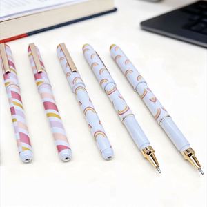 High-end Luxury Plastic Ballpoint <b>Pen</b> Custom Thermal Transfer Process Flower Film <b>Pen</b> Cute Gel <b>Pens</b> for Students and Children - Product Image 2