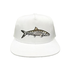 Custom High Profile 6006 Trucker Snapback Hat Classics Fish Embroidery 5 Panel <b>Flat</b> Bill Mesh <b>Cap</b> Outdoor Snapback <b>Cap</b> for <b>Men</b> - Product Image 1