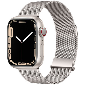 Bracelets magnétiques durables en acier inoxydable milanais, remplacements attrayants pour <span class=keywords><strong>Apple</strong></span> <span class=keywords><strong>Watch</strong></span> Series 9 41mm - Product Image 4