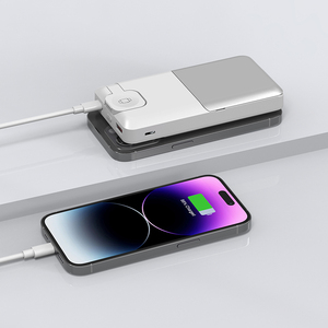 พาวเวอร์แบงค์ไร้สาย 3-in-1 ความจุ 10000mAh 15W แบบพับได้ ชาร์จเร็วสำหรับโทรศัพท์ นาฬิกา และหูฟัง - Product Image 5