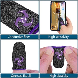 Fundas para Dedos de Juego de Fibra Plateada Diseñadas Específicamente para Deportes Electrónicos, Absorben el Sudor y Evitan Toques Accidentales. - Product Image 4