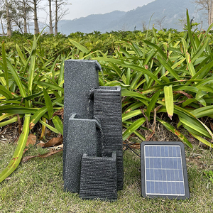 Classico a quattro strati pannello <span class=keywords><strong>solare</strong></span> fontana di <span class=keywords><strong>acqua</strong></span> con effetto pietra superficie in energia <span class=keywords><strong>verde</strong></span> per la decorazione del giardino - Product Image 1