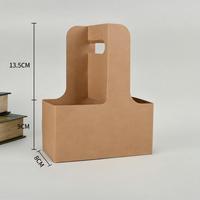 Porte-gobelets en papier biodégradable et recyclable, écologiques, avec poignées personnalisables