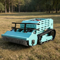 Tondeuse robot chenillée télécommandée diesel 1000 mm DIY RC, coupe-herbe industriel 4 temps CE EPA pour vergers et fermes