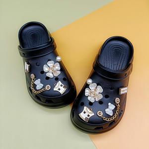 Venta por Juego de Dijes para Zapatos para Mujeres y Niñas, Joyería de Diseño Brillante, Cadena de Metal con Diamantes de Mariposa, Dijes para Zapatos, Decoraciones para Zapatos - Product Image 3