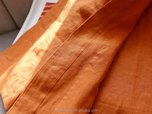 Yüksek kaliteli yıkanmış % 100% saf keten boxy en cepler ile basit rahat tarzı - Product Image 5