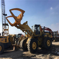 Chargeuse sur pneus Komatsu d'occasion 470/450/Wa470/Wa350, modèle 2014, capacité nominale de 7 tonnes, moteur et boîte de vitesses, prix bas
