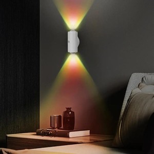 Lampe murale à détecteur de mouvement, lumière d'ambiance dégradée, détecteurs LED, éclairage extérieur à intensité variable, lampes décoratives pour couloir - Product Image 1