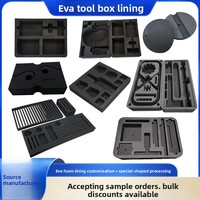 Boîte à outils en mousse EVA avec doublure intérieure, traitement personnalisé, anti-humidité, antichoc, écologique, inodore, ignifuge