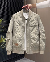 Blouson Bomber Homme Style Printemps-Automne Imperméable Tendance Polyvalent Décontracté Vêtement de Travail Vêtement d'Extérieur Élégant