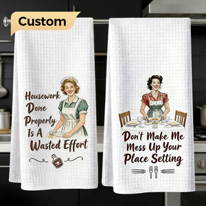 Paños de Cocina de Algodón con Logotipo Personalizado al por Mayor, Diseño Nuevo, Súper Suaves, de Secado Rápido, Tejido Waffle, Paño de Cocina para Limpiar - Product Image 1