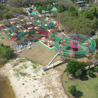 ROPECUBE Équipement de terrain de jeu en corde pour l'aventure en plein air pour les enfants Parcs de voyage et zones d'activités d'exploration familiale