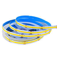 Lampu Strip LED COB 12V 24V 320 LED/M Ra90 90Lm/W 8mm Lampu Pita LED Putih Putih Hangat