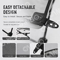 Lit surélevé pour animaux de compagnie avec auvent, lit de chien portable d'extérieur, fabricant de lits pour animaux de compagnie sur mesure