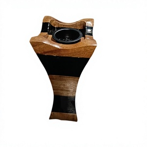 Handcrafted Luxury Resin Epoxy Wooden <b>Bakhoor</b> Burner Mubkhar for Arabic <b>Oud</b>, Frankincense & Home Fragrance Decor Gift Collection - Product Image 1