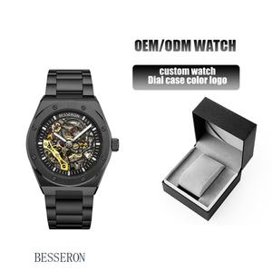 Relojes Casuales para Hombre, Reloj Mecánico Chino con Movimiento Automático, Estilo Esqueleto Luminoso, Proveedor de Relojes de Pulsera para Hombre - Product Image 2