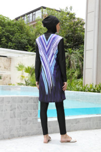 Burkinis en gros 2024, maillots <span class=keywords><strong>de</strong></span> <span class=keywords><strong>bain</strong></span> musulmans, spandex extensible, maillots <span class=keywords><strong>de</strong></span> <span class=keywords><strong>bain</strong></span> islamiques modestes pour femmes, maillots <span class=keywords><strong>de</strong></span> <span class=keywords><strong>bain</strong></span> - Product Image 5