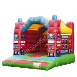 Moonwalk <span class=keywords><strong>gonflable</strong></span> en forme de camion de pompier, trotteur lunaire, bon marché, vente en gros - Product Image 2