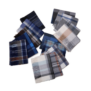 Bufanda a Cuadros <span class=keywords><strong>de</strong></span> Mongolia Interior, Bufanda Tejida con Patrón Invernal para <span class=keywords><strong>Hombre</strong></span>, 30x180cm, Duradera y Transpirable, Gran Venta - Product Image 5