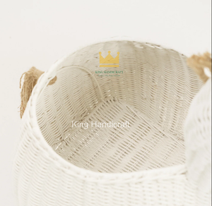 Panier de rangement en rotin tressé écologique pour enfants, panier de rangement en osier pour enfants, fabriqué en usine au Vietnam - Product Image 5