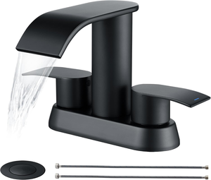 Grifo de Lavabo de Acero Inoxidable Negro con Sensor Táctil, Grifo Mezclador de un Solo Orificio para Baño - Product Image 1