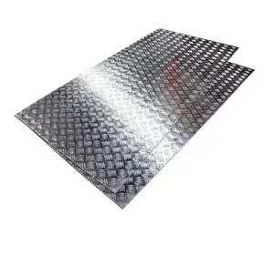 Thin Diamond Pattern Embossed Aluminum Sheet /Good quality China supplier 5 bars diamond checkered embossed aluminum sheet