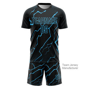 Fábrica de Equipaciones de Fútbol Personalizadas Ofrece Camisetas de Equipo con Impresión de Logotipo, Nombre y Número, Camisetas de Fútbol Transpirables para Clubes - Product Image 1