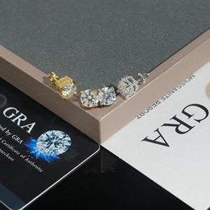 <span class=keywords><strong>Orecchini</strong></span> <span class=keywords><strong>Pendenti</strong></span> <span class=keywords><strong>da</strong></span> 8mm in Argento Sterling 925 con Moissanite VVS, Gioielli alla Moda per <span class=keywords><strong>Uomo</strong></span> e Donna - Product Image 3