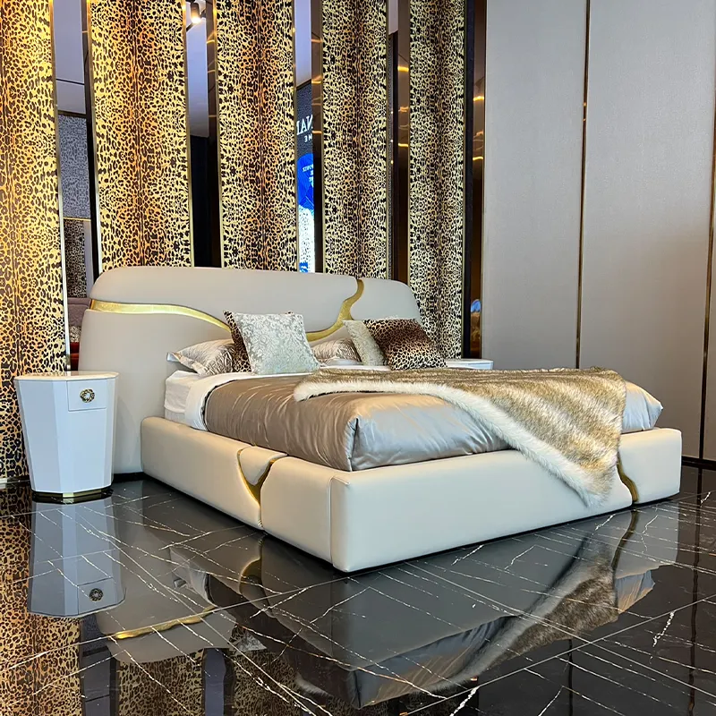 2023 desain baru furnitur rumah tangga tempat tidur ukuran raja tempat tidur ukuran Ratu disesuaikan modern kamar tidur desain set furnitur
