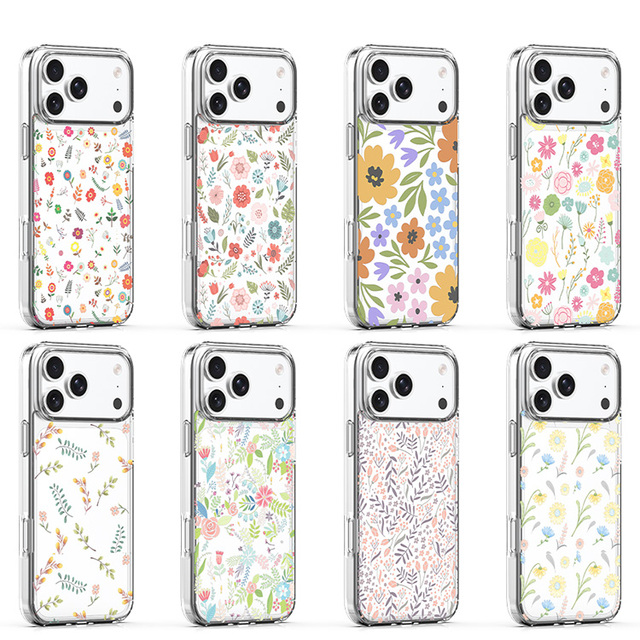 For iPhone 18 pro max case uv printing pattern with design hard acrylic soft tpu hybrid fundas para celular mobile phone cases