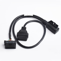 Cable de extensión automotriz OBD2 1 a 2 Cable de conexión OBD Arnés dedicado de 16 pines