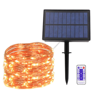 Luci a Stringa Solari Impermeabili IP44 per Interni/Esterni con Filo di Rame per Decorazioni Natalizie, Feste, Giardino e Festività - Product Image 3