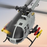 Hélicoptère RC sans balais C186S, modèle d'hélicoptère de simulation à six canaux, positionnement par flux optique, télécommande, jouets UAV