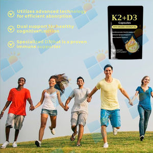 SUNI OEM ODM Vitamine D3 K2 Capsules Gélules Supplément Vente en Gros en Vrac Naturel Marque Privée Vitamine D3 K2 Gélule pour Adultes - Product Image 6