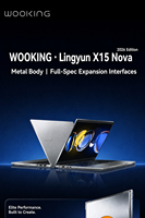 Laptop Wooking X15Nova R5-4600H 15.6" Baru SSD Keyboard Inggris Windows 11 Harga Grosir Murah