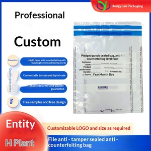 Bolsas <span class=keywords><strong>de</strong></span> Plástico Anti-Falsificación para Cheques Bancarios, Suministro Directo <span class=keywords><strong>de</strong></span> Fábrica, Bolsas Impresas a Prueba <span class=keywords><strong>de</strong></span> Manipulación, Modelo Transfronterizo - Product Image 2