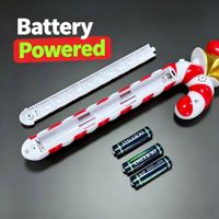 Weihnachtsbaum Rotierender Leuchtstab Batteriebetrieben 39cm ABS-Kunststoff Partygeschenk für Weihnachten Geburtstag Austausch Werbegeschenk
