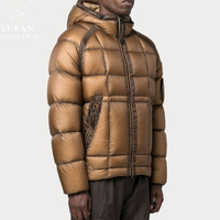 Manteau en duvet matelassé YuFan personnalisé 2023 OEM ODM pour hommes fabriqué à l'ancienne veste en duvet vintage 90 à capuche OEM ODM veste en duvet