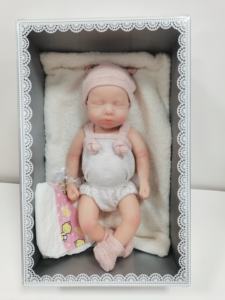 Chinesische Fabrik Neuerscheinung Pädagogisches Spielzeug Liebliches Design Schrägblickende Lebensechte Vollsilikon-Reborn-Babypuppen - Product Image 4