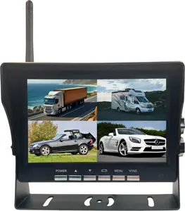 7 Inch Quad HD IPS Screen Wireless Dash Camera System Reverse Aid Monitor For Car Bus Vehicle Truck