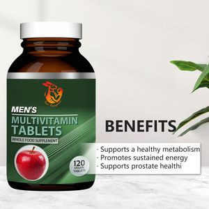 Comprimés multivitaminés pour hommes OEM ODM à base d'aliments entiers, favorisant le métabolisme énergétique, la santé de la prostate et immunitaire, supplément végétalien - Product Image 5