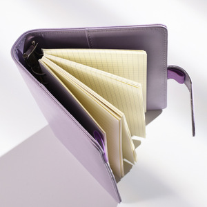 ใหม่สมุดโน๊ตผู้หญิงน่ารักสีชมพู A6 A5กระเป๋าใบหลวมแบบเรียบง่ายปกหนัง PU มีโลโก้ - Product Image 4