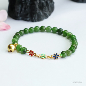 2026 ซีมัง เฮเทียนหยกสีเขียวสร้อยข้อมือผักโขมเบริลเครื่องประดับจีนใหม่ขายส่ง S4061208 - Product Image 2