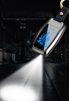 Briquet Électrique Multifonction Moderne en Métal avec Déverrouillage par Empreinte Digitale, Écran LED et Port USB, Idéal pour Cigarettes
