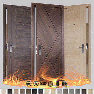 Puerta Cortafuego para Sala de Cine, Fabricada en China, con Certificación <span class=keywords><strong>Warnock</strong></span>-Hersey, Puerta y Marco de Madera Resistentes al Fuego - Product Image 1