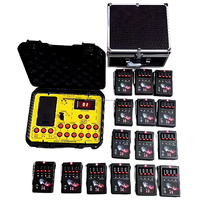 Système LED à 36 canaux pour feux froids ZZY, télécommande sans fil orange-jaune pour équipement de mariage, interrupteur de tir de feux d'artifice à fil de cuivre