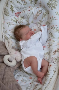18 inç Yenidoğan Bebek Boyutunda Rosalie Reborn Bebek <span class=keywords><strong>Premium</strong></span> Makyajlı Gerçekçi Silikon Reborn Bebek Oyuncakları Kız Çocukları İçin - Product Image 4