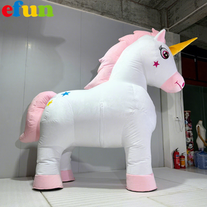 Efun adedi 1 adet özel şişme Unicorn maskot kostüm satılık dev şişme hayvan kostüm - Product Image 1