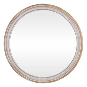 Miroir mural rond en bois massif de style farmhouse, 30 pouces, rustique, bohème, décoratif, shabby chic, pour salle de bain, salon - Product Image 5